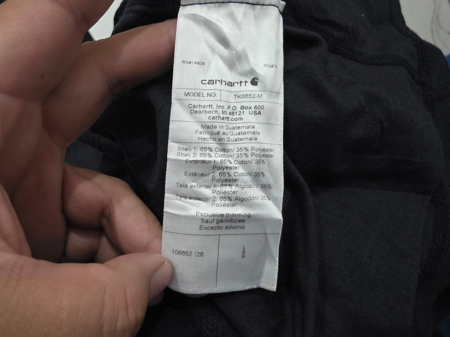 Playera Carhartt Grande L Relaxed Fit Azul