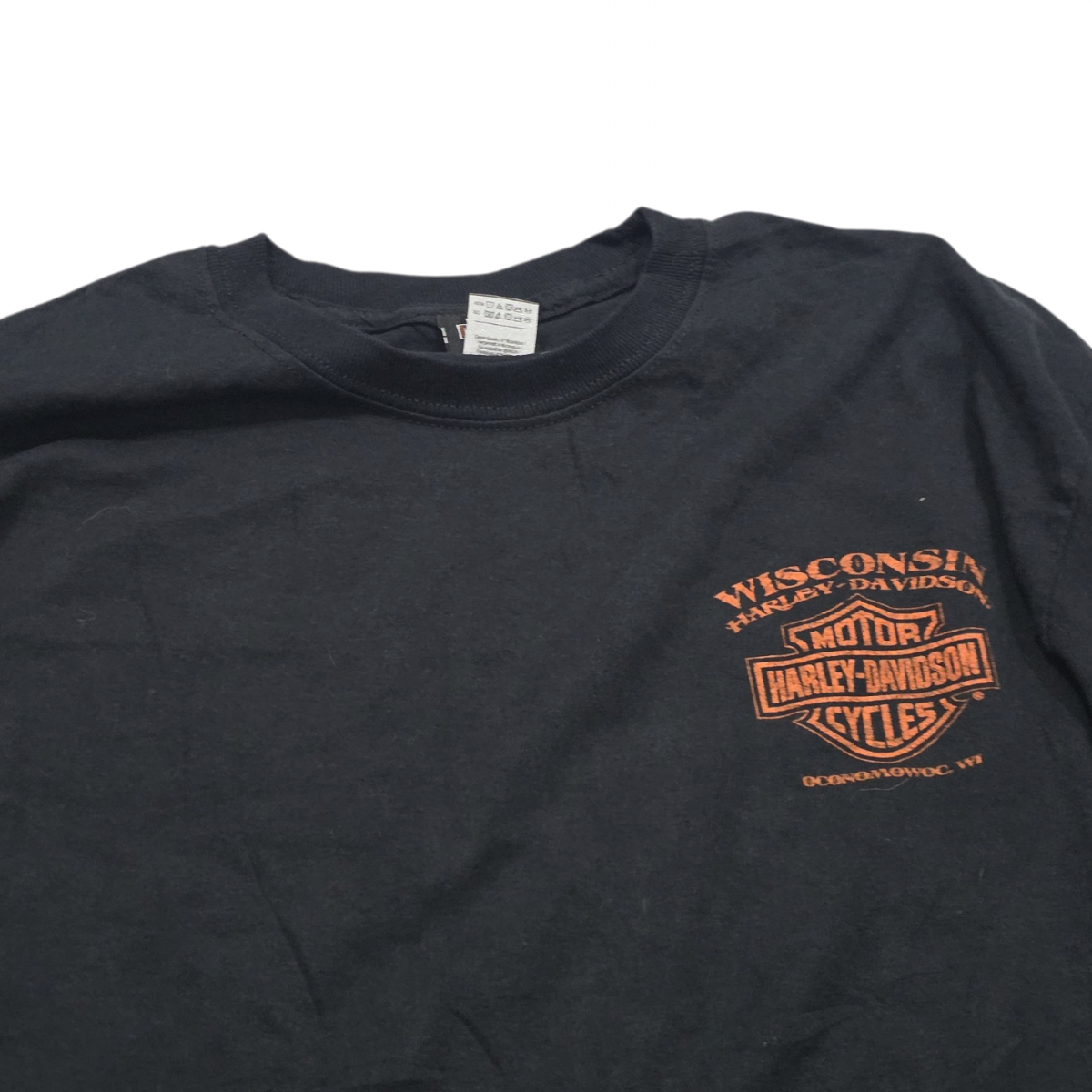 Playera Harley Davidson Grande L Wisconsin Negro