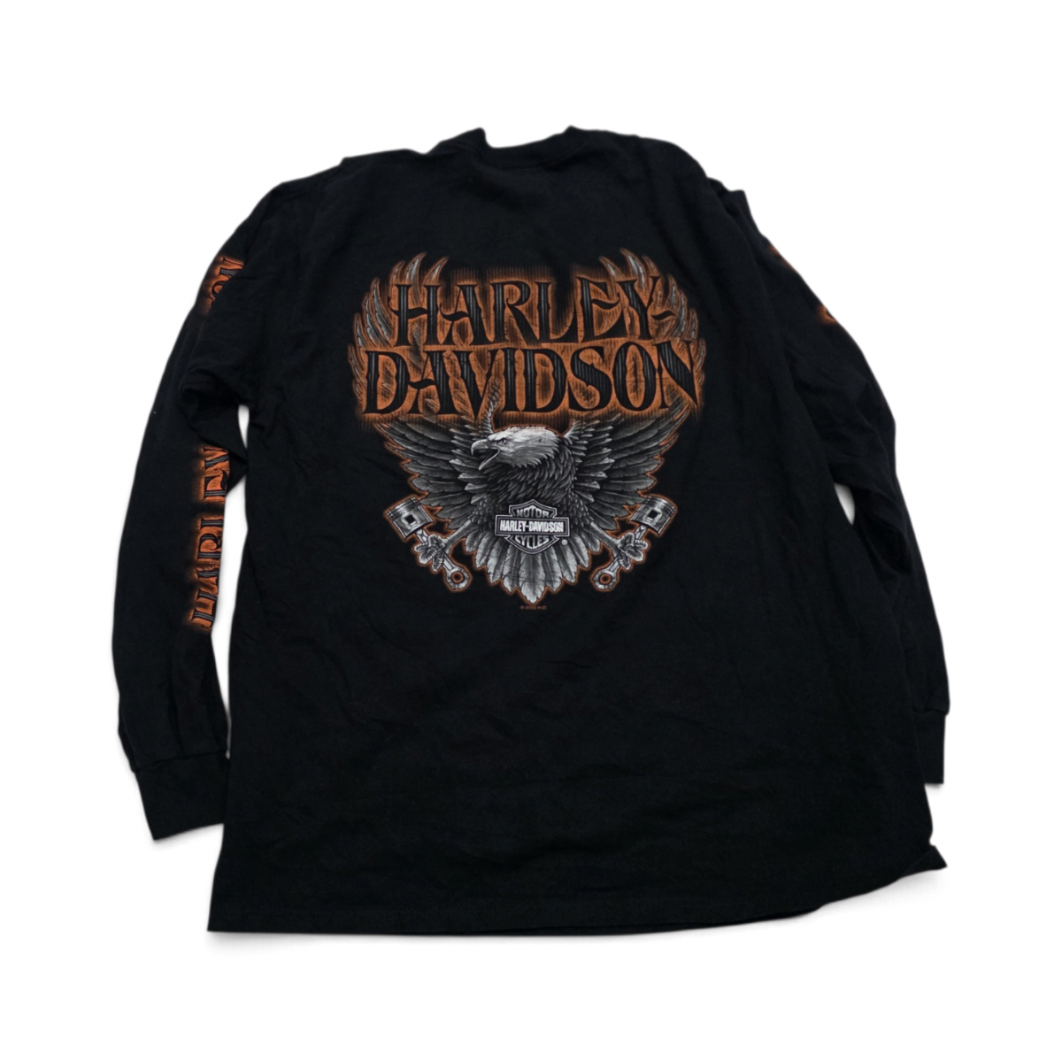 Playera Harley Davidson Grande L Wisconsin Negro