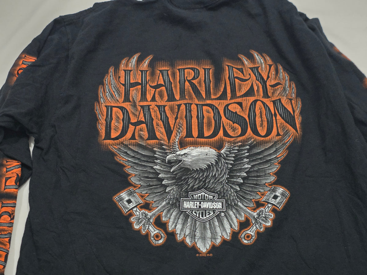 Playera Harley Davidson Grande L Wisconsin Negro