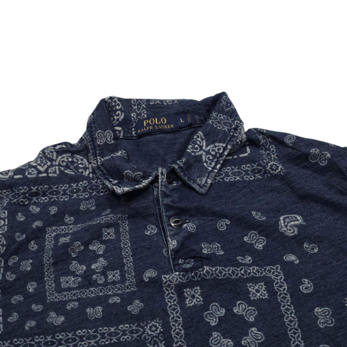 Playera Ralph Lauren Grande L Azul Marino Polo Estampado Ban
