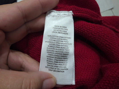 Sueter Ralph Lauren Xgrande Xl Rojo Pony Azul Medio Cierre
