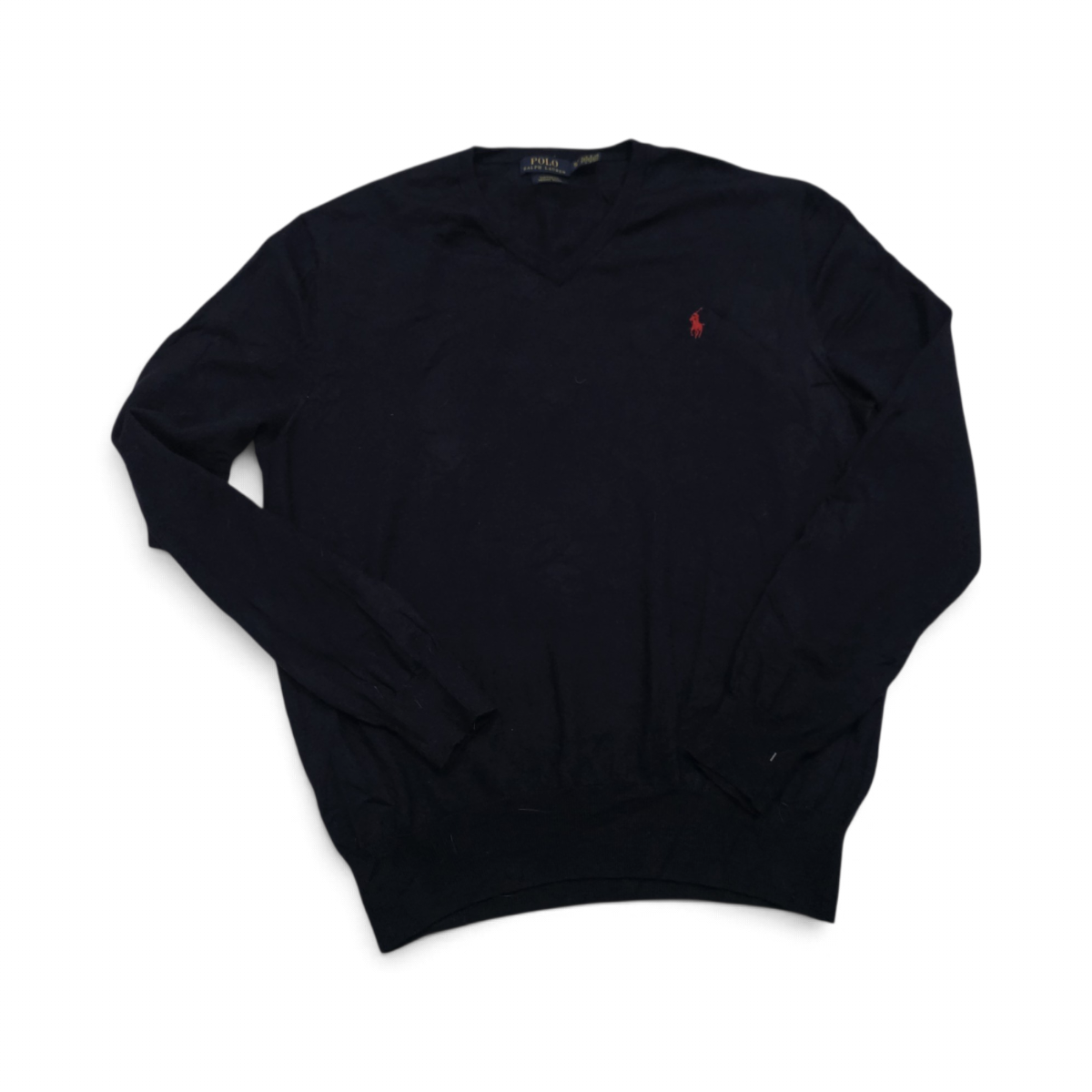Sueter Ralph Lauren Xgrande Xl Azul Pony Rojo Cuello V