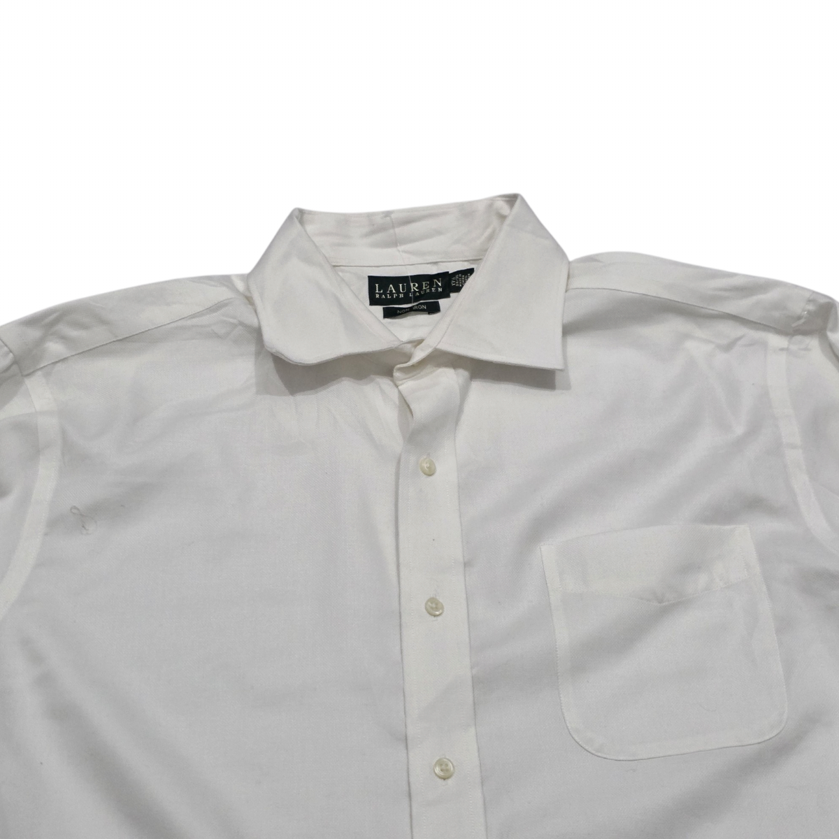 Camisa Ralph Lauren 17 1/2 Blanco Non Iron
