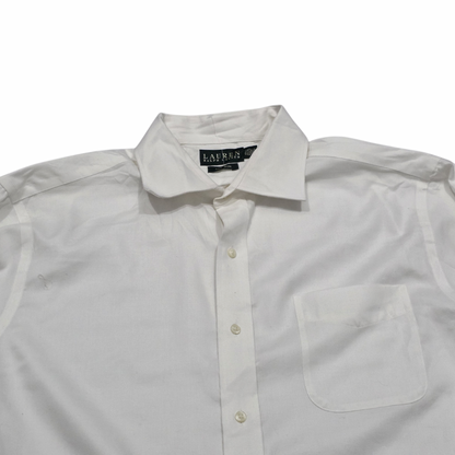 Camisa Ralph Lauren 17 1/2 Blanco Non Iron