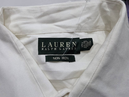 Camisa Ralph Lauren 17 1/2 Blanco Non Iron