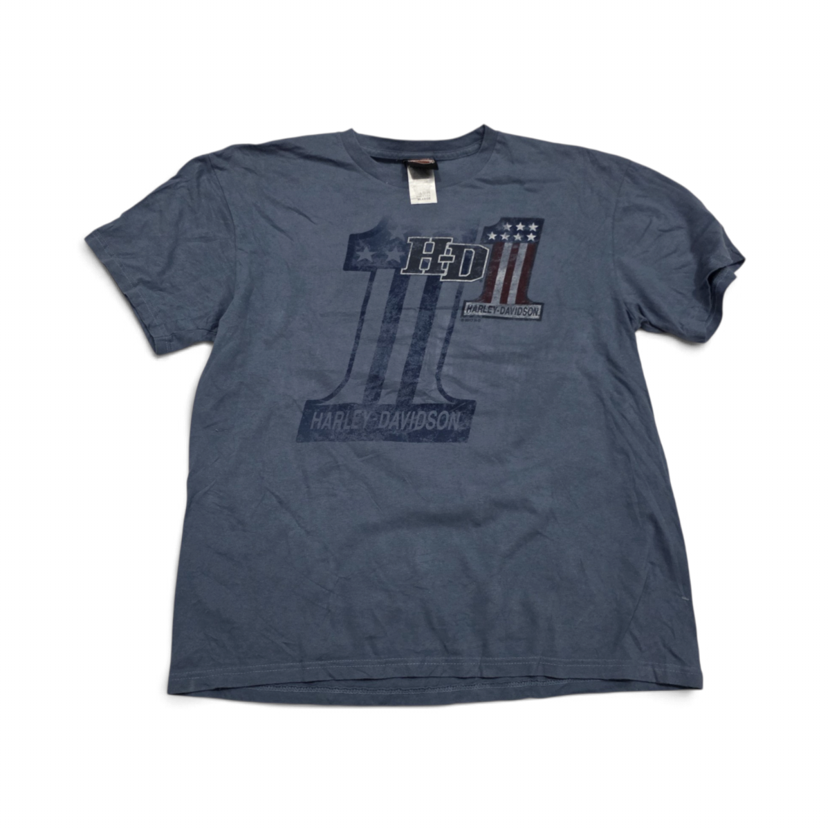 Playera Harley Davidson Xgrande Xl Azul Hannums