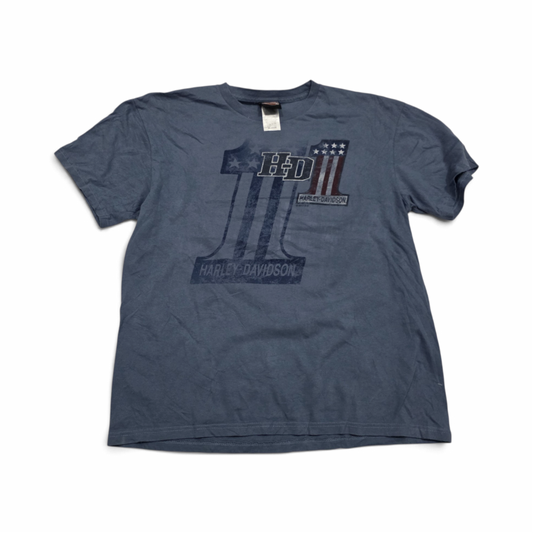 Playera Harley Davidson Xgrande Xl Azul Hannums