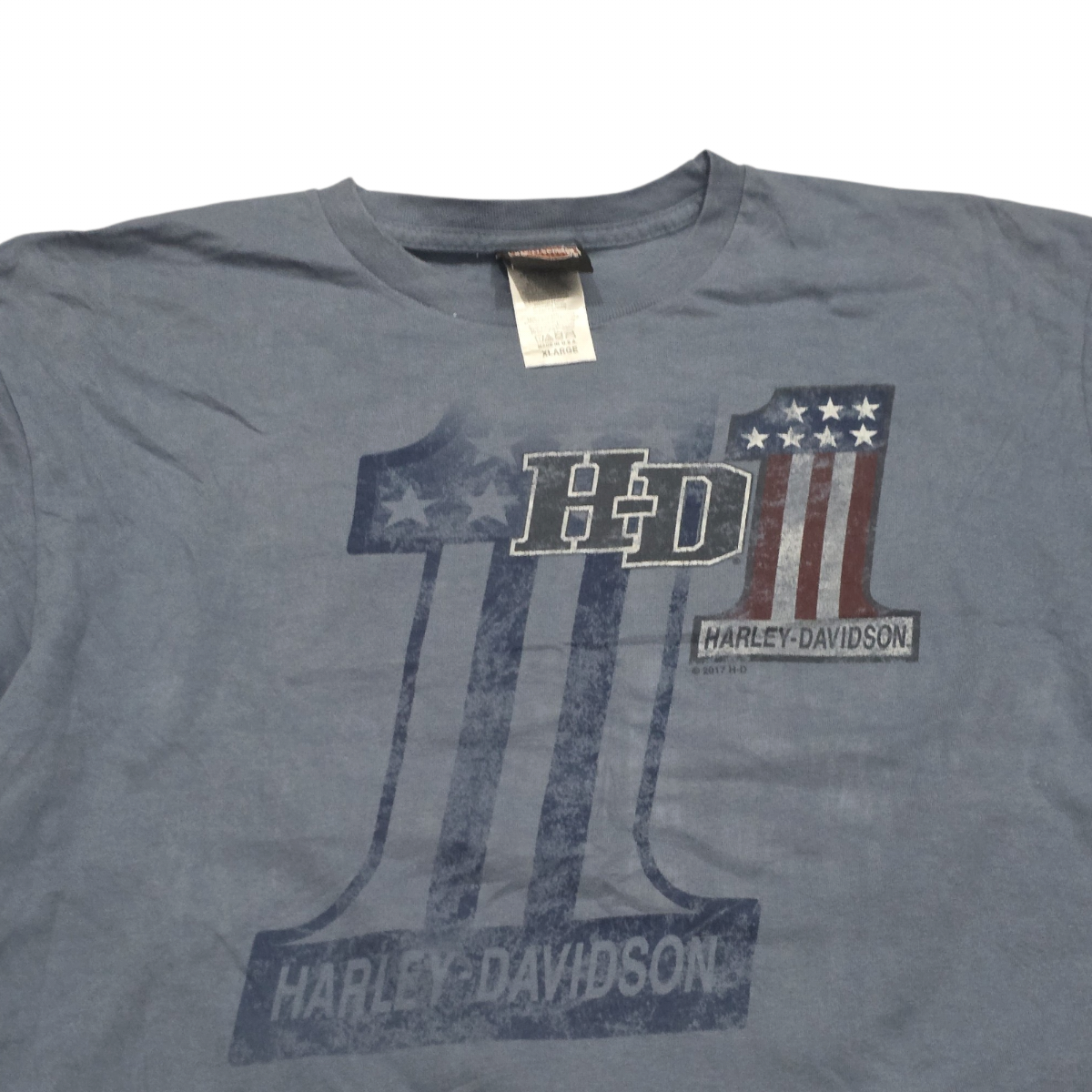 Playera Harley Davidson Xgrande Xl Azul Hannums