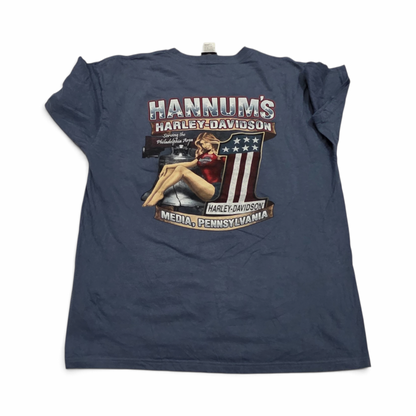 Playera Harley Davidson Xgrande Xl Azul Hannums