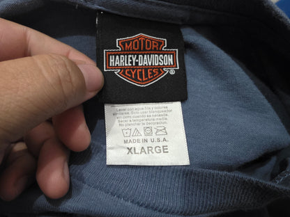 Playera Harley Davidson Xgrande Xl Azul Hannums