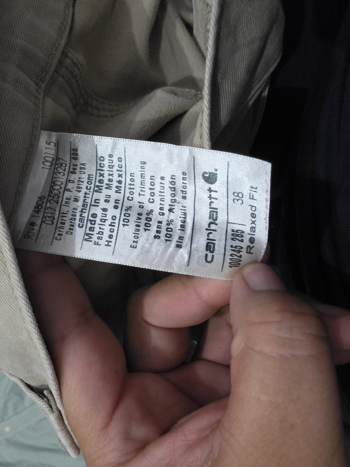 Bermuda Carhartt Talla 38 Cafe Relaxed Fit