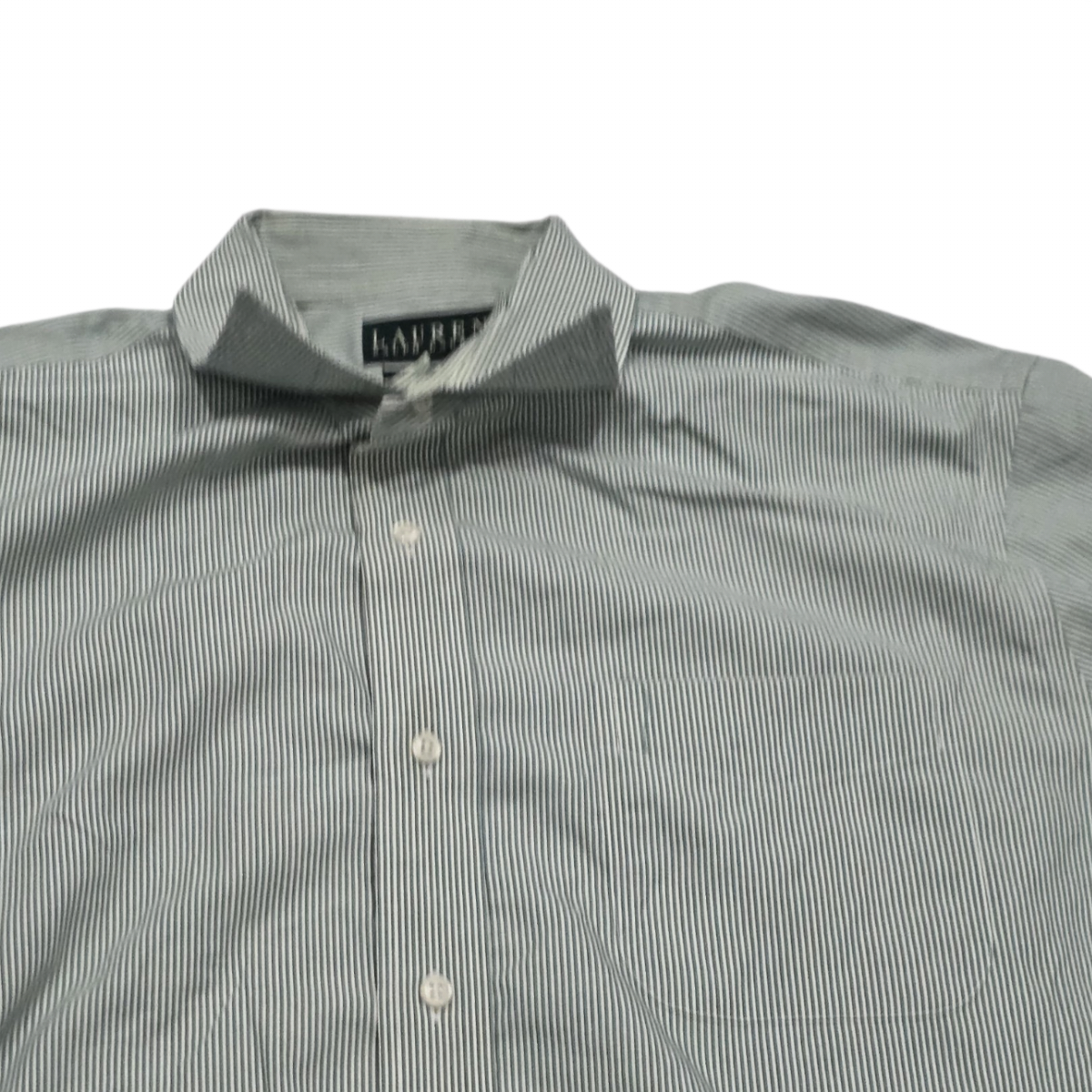 Camisa Ralph Lauren 17 34/35 Verde Classic Fit Verde Lineas