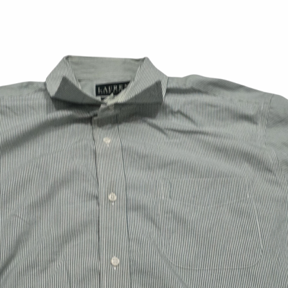 Camisa Ralph Lauren 17 34/35 Verde Classic Fit Verde Lineas
