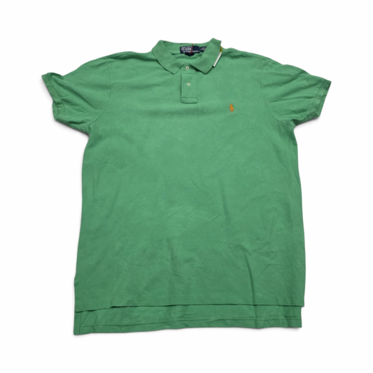 Playera Ralph Lauren Xgrande Xl Verde Pony Naranja
