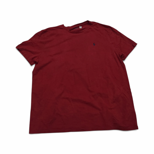 Playera Ralph Lauren Xxl Rojo Pony Azul