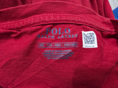 Playera Ralph Lauren Xxl Rojo Pony Azul
