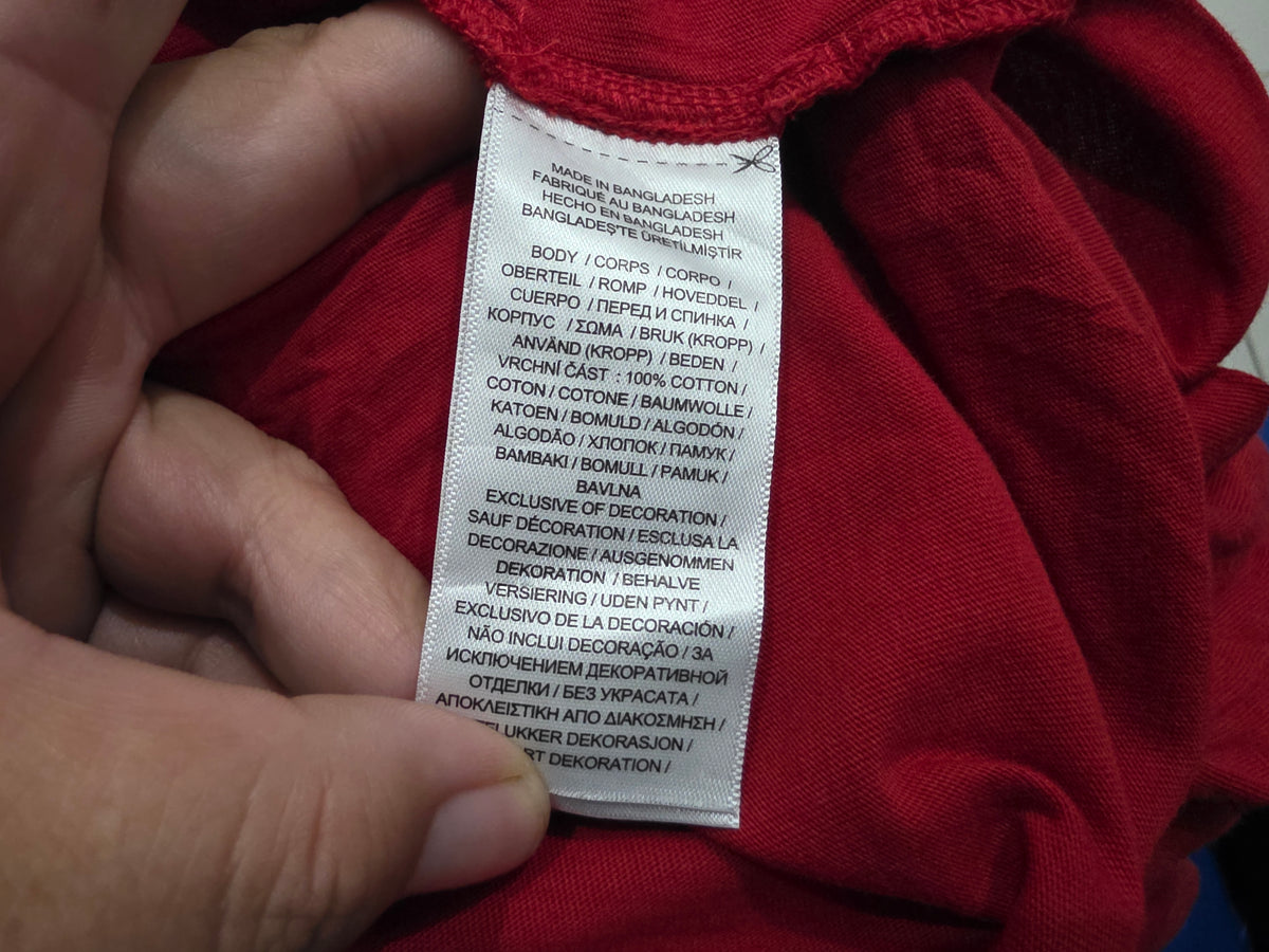 Playera Ralph Lauren Xxl Rojo Pony Azul