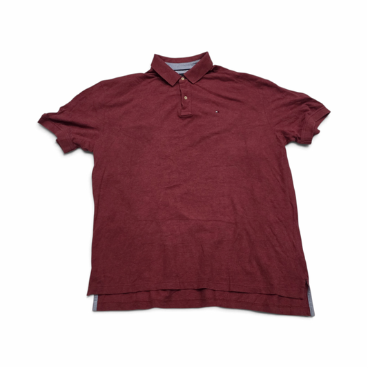 Playera Tommy Hilfiger Xxl Rojo Classic Fit Polo
