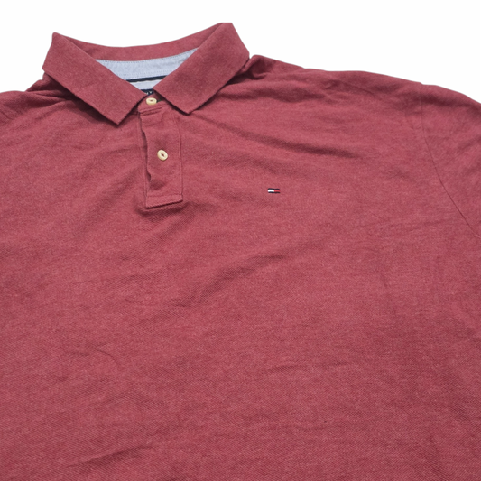 Playera Tommy Hilfiger Xxl Rojo Classic Fit Polo