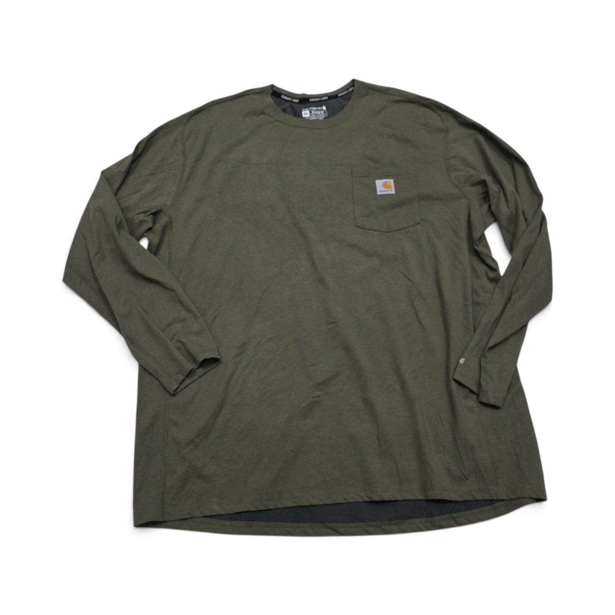Playera Carhartt 2xl Relaxed Fit Verde Manga Larga