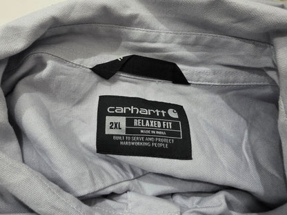 Camisa Carhartt 2xl Relaxed Fit Gris Manga Corta