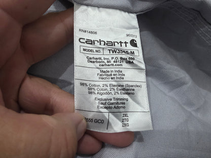 Camisa Carhartt 2xl Relaxed Fit Gris Manga Corta