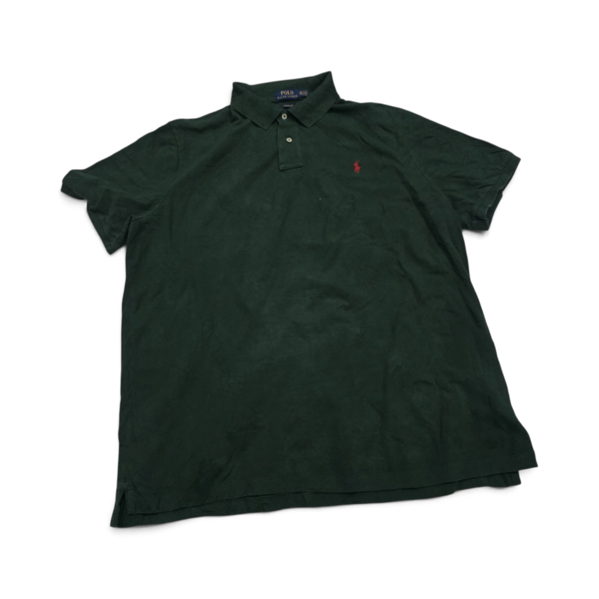 Playera Ralph Lauren Xxl Verde Pony Naranja Polo