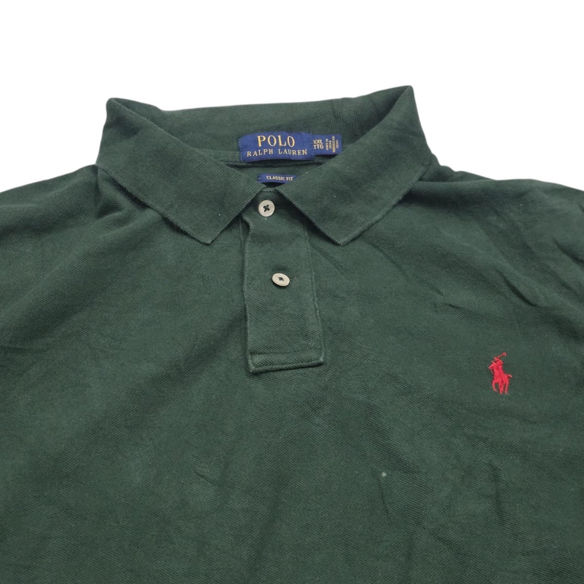 Playera Ralph Lauren Xxl Verde Pony Naranja Polo