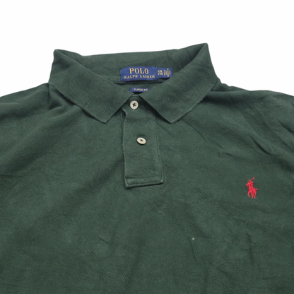 Playera Ralph Lauren Xxl Verde Pony Naranja Polo