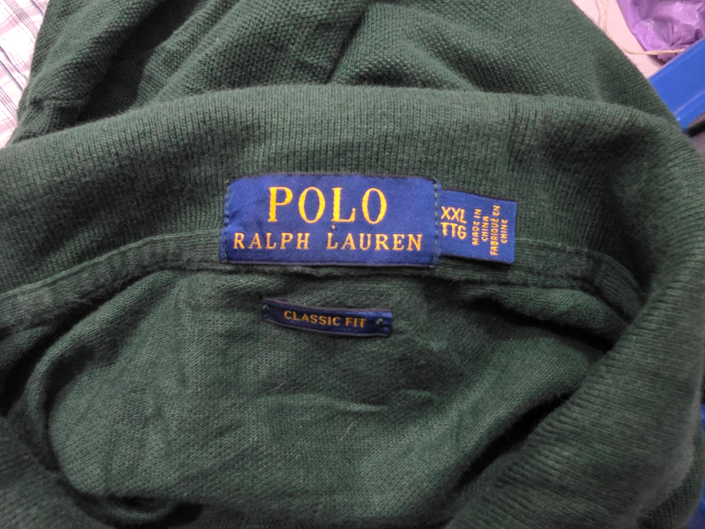 Playera Ralph Lauren Xxl Verde Pony Naranja Polo