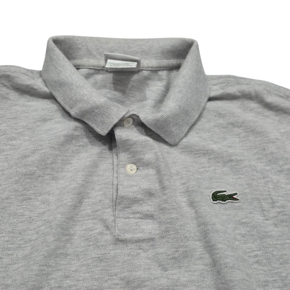 Playera Lacoste 2xl Fr 7 Polo Gris
