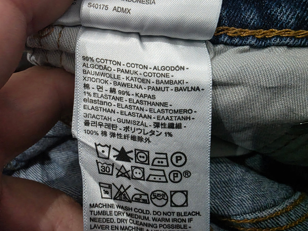 Pantalon Levis 505 34x32 Recto Azul