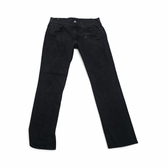Pantalon True Religion 36 Slimfit Negro Con Detalle