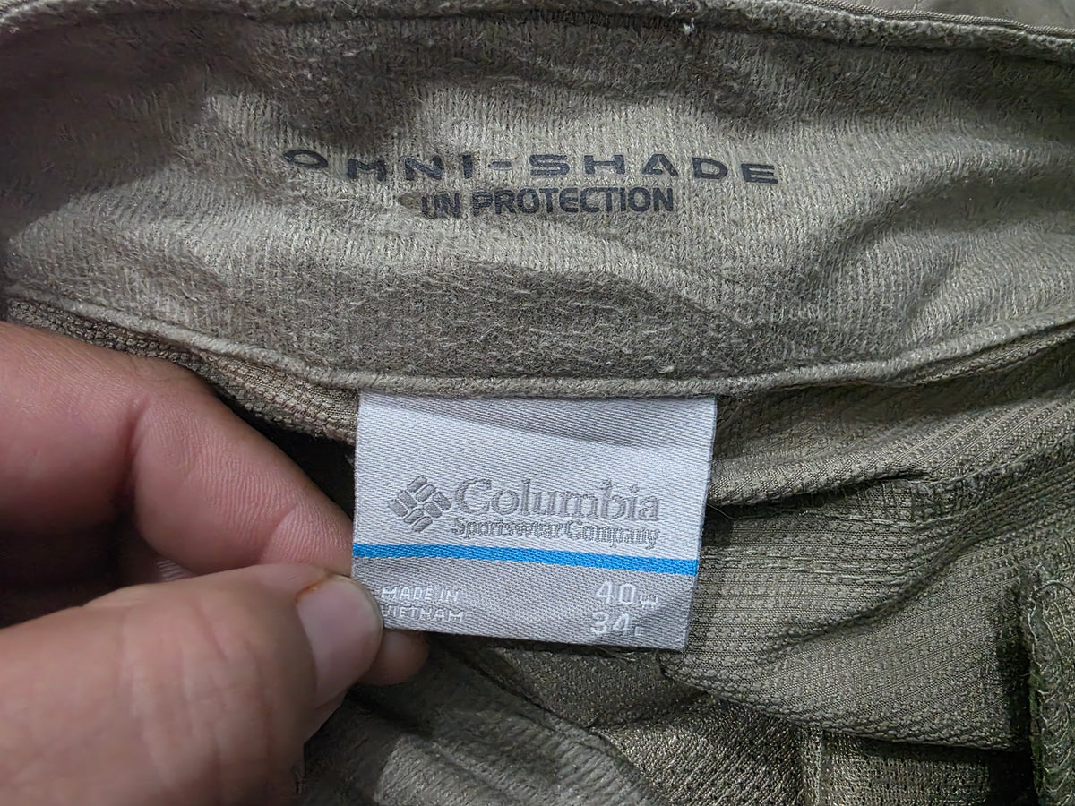 Pantalon Columbia 40x34 Caqui