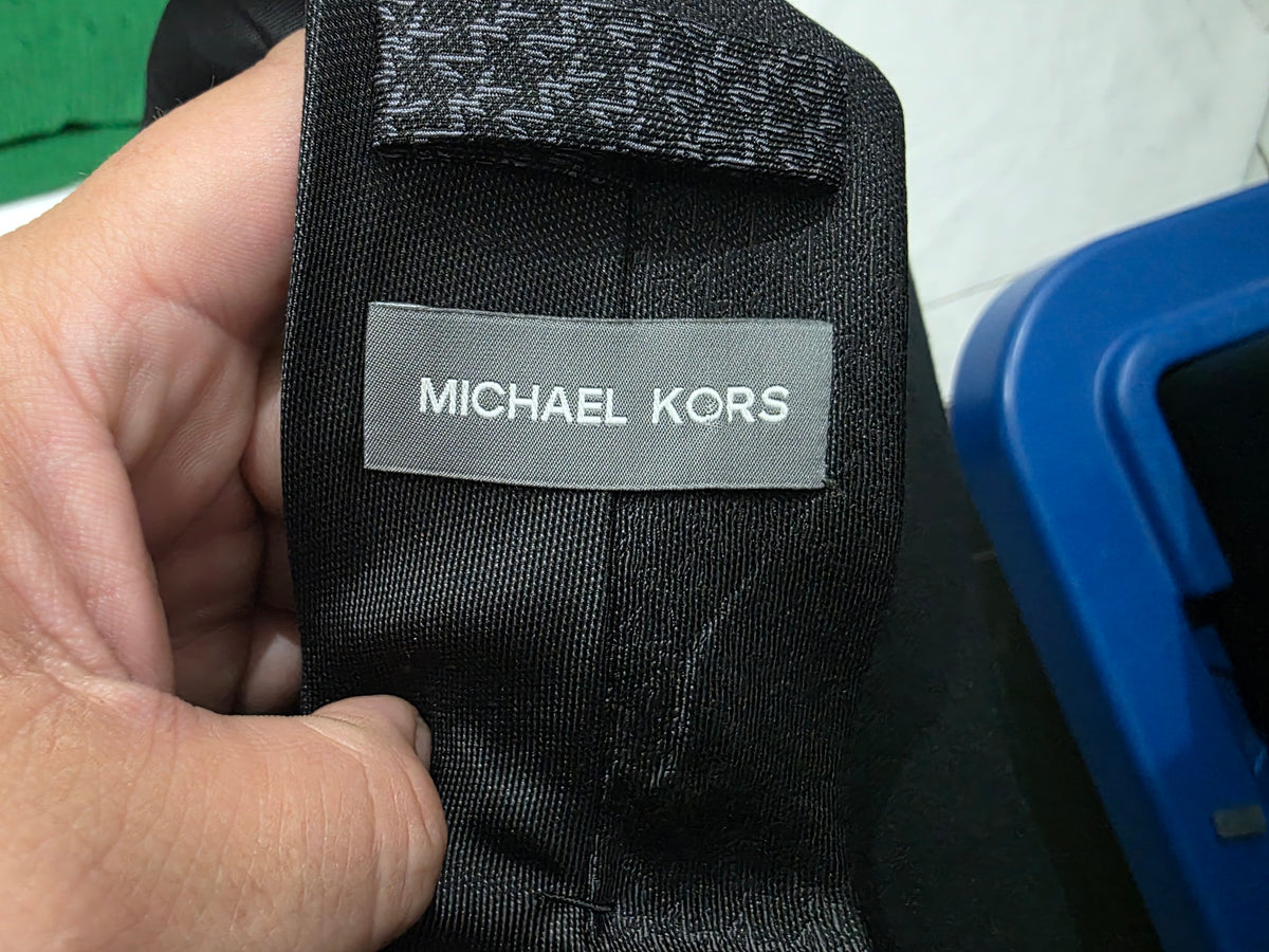Corbata Michael Kors Negro De Seda