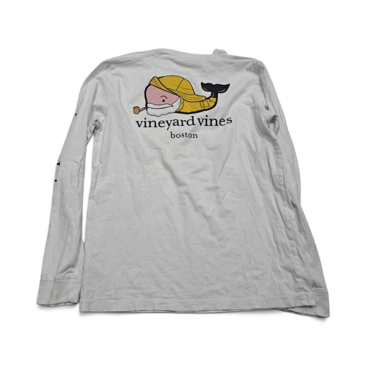 Playera Vineyard Vines L Adolescente Blanco Manga Larga