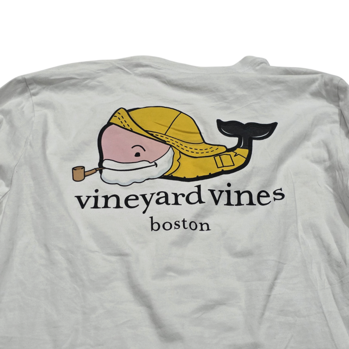Playera Vineyard Vines L Adolescente Blanco Manga Larga