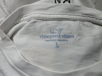 Playera Vineyard Vines L Adolescente Blanco Manga Larga
