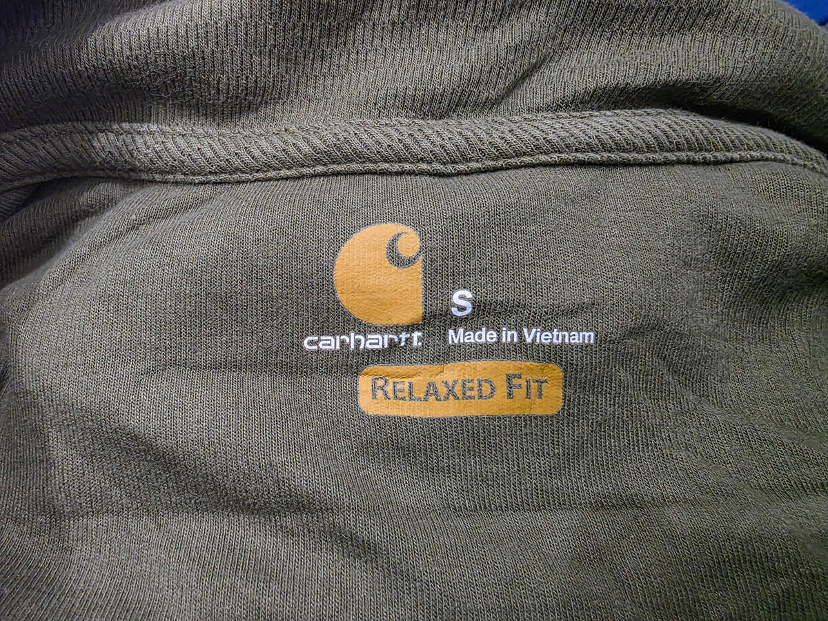Sudadera Carhartt Chico S Relaxed Fit Cierre Corto Verde