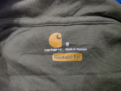 Sudadera Carhartt Chico S Relaxed Fit Cierre Corto Verde