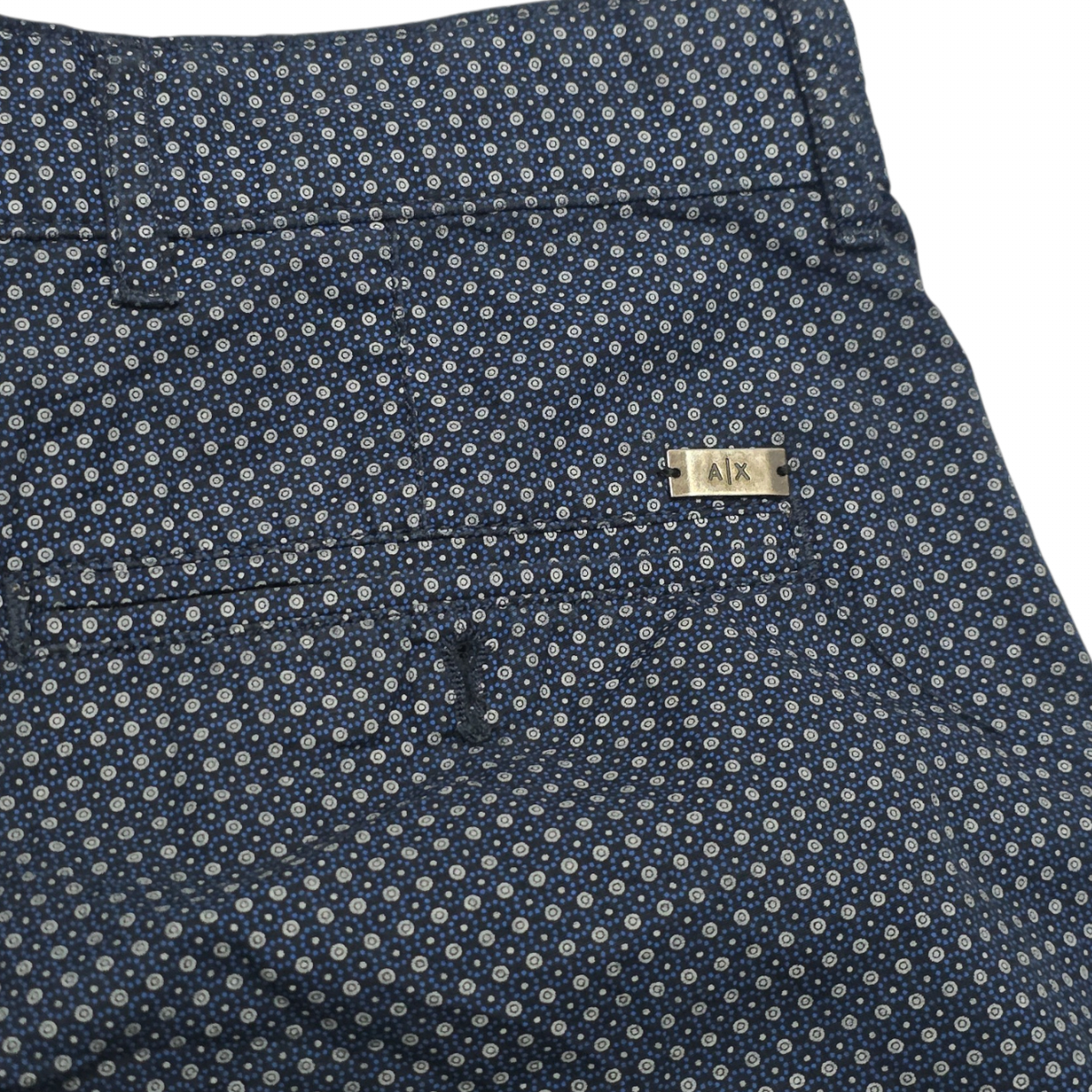 Bermuda Armani Exchange Talla 30 Azul Figuras