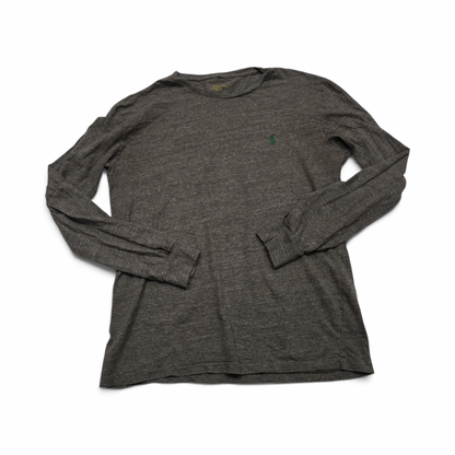 Playera Ralph Lauren Chico S Cafe Pony Verde Mana Larga