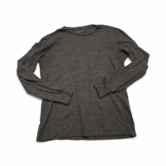 Playera Ralph Lauren Chico S Cafe Pony Verde Mana Larga