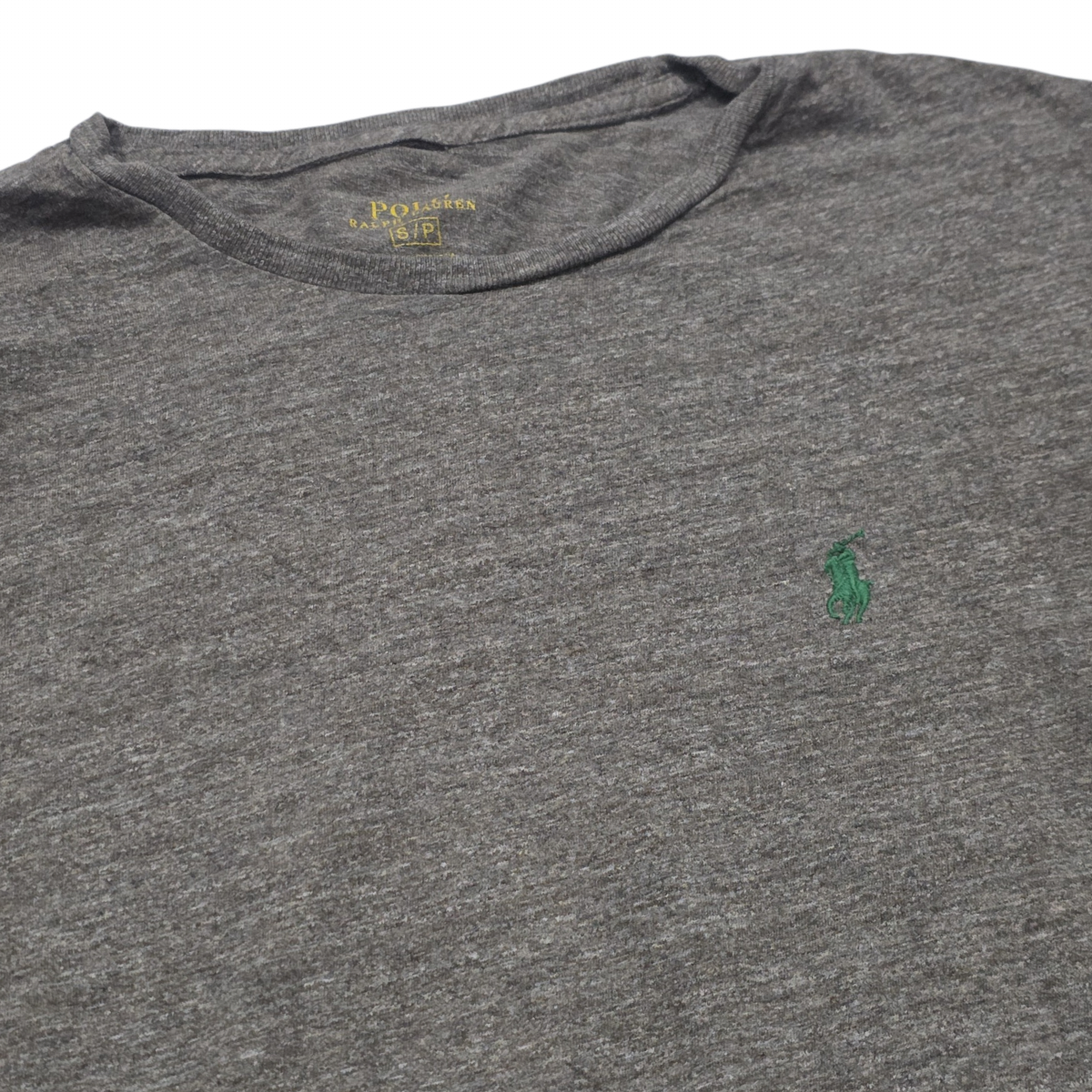 Playera Ralph Lauren Chico S Cafe Pony Verde Mana Larga