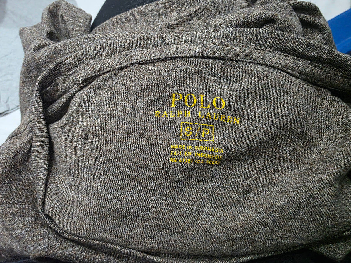 Playera Ralph Lauren Chico S Cafe Pony Verde Mana Larga