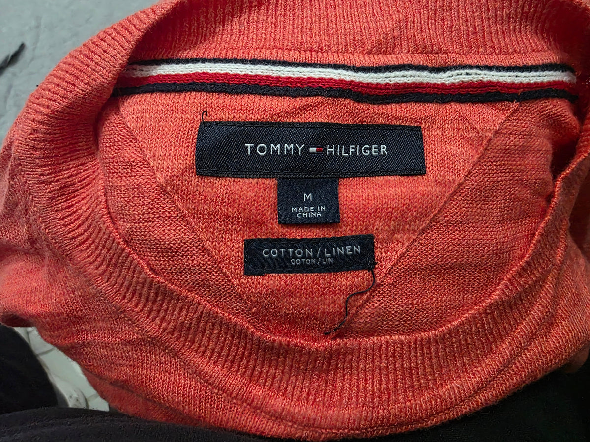 Sueter Tommy Hilfiger Mediana M Coral Fosforescente