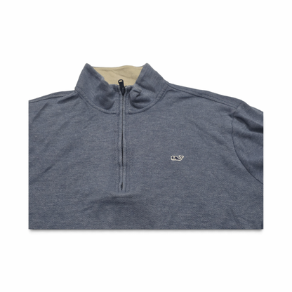 Sueter Vineyard Vines Mediana M Cierre Corto Azul