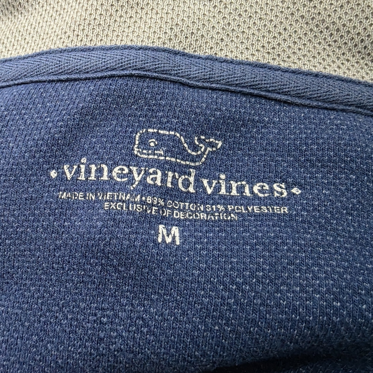 Sueter Vineyard Vines Mediana M Cierre Corto Azul