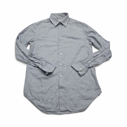 Camisa Armani Exchange Mediana 15 1/2 Azul Lineas
